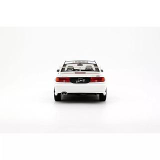 MITSUBISHI LANCER EVO III SCOTIA WHITE W83 1995 OttO mobile 1:18 Resinemodell (Türen, Motorhaube... nicht zu öffnen!)